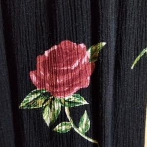 Black Rose Plazo Slit